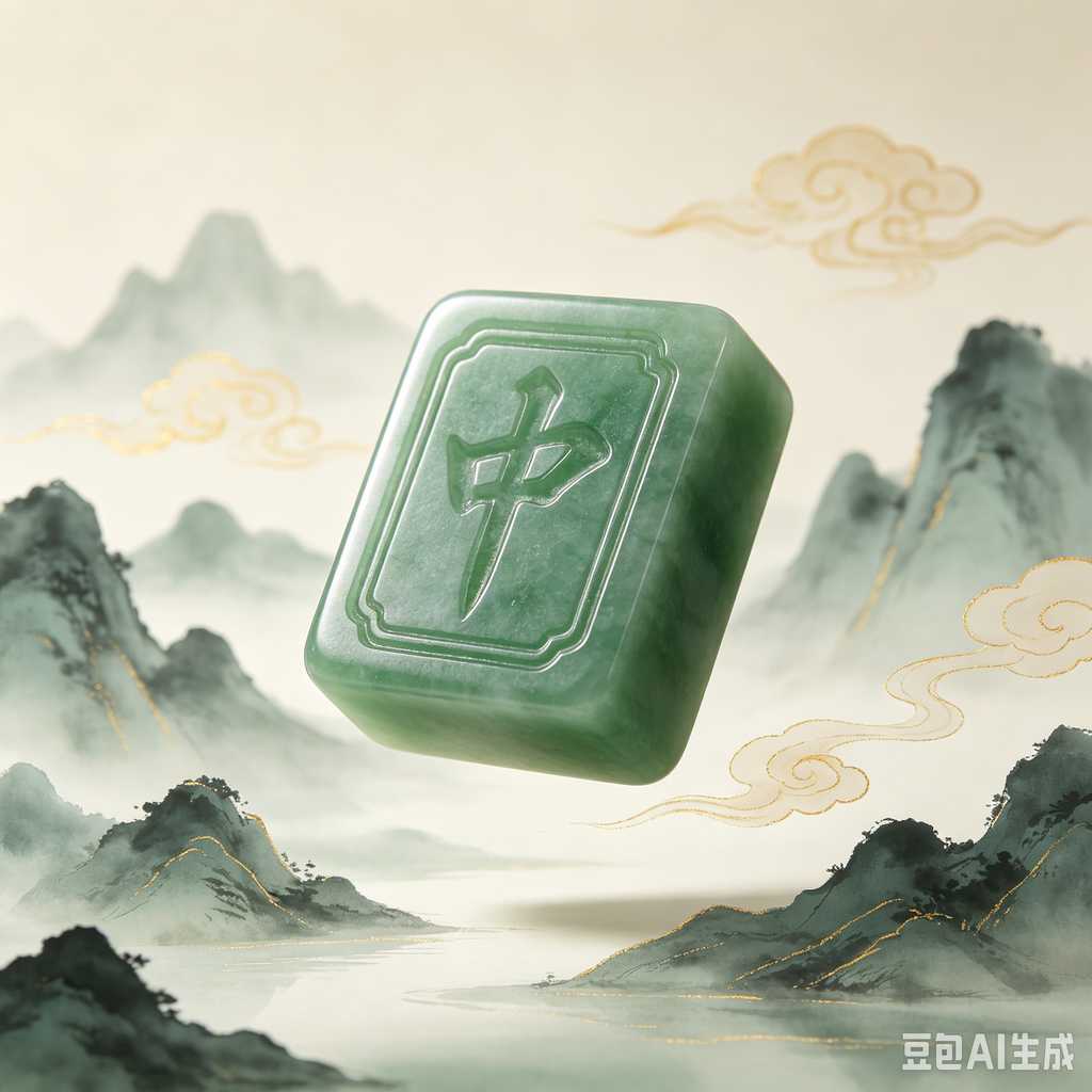 decorative text mahjong set